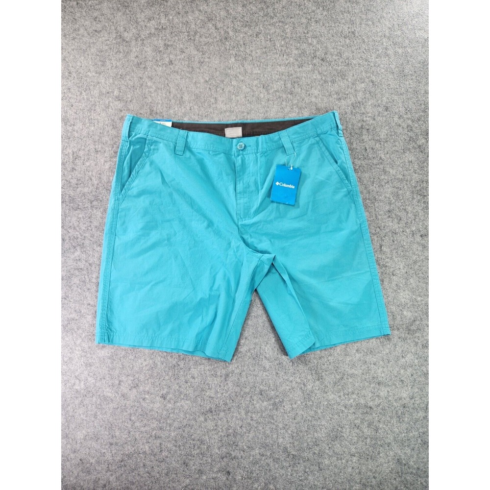Columbia Chino Shorts Mens 40w‎ 10l Blue Washed Out